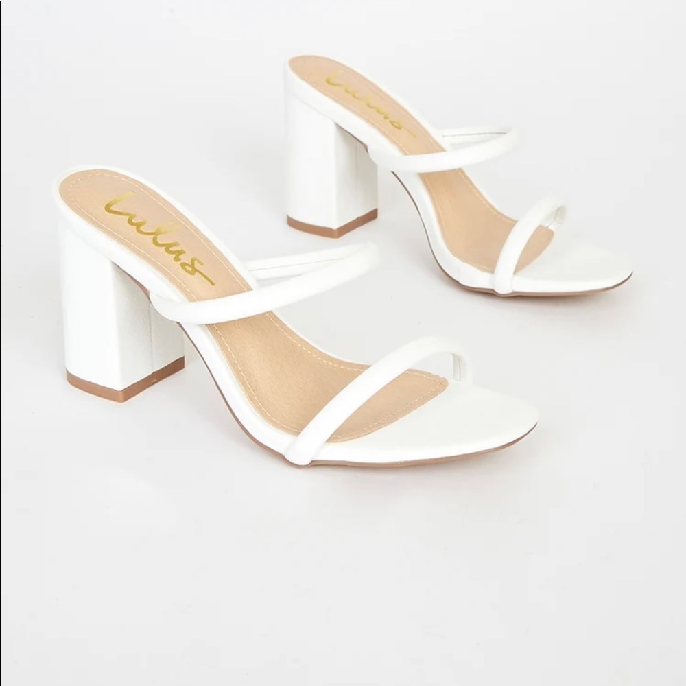 White High Heel Sandals